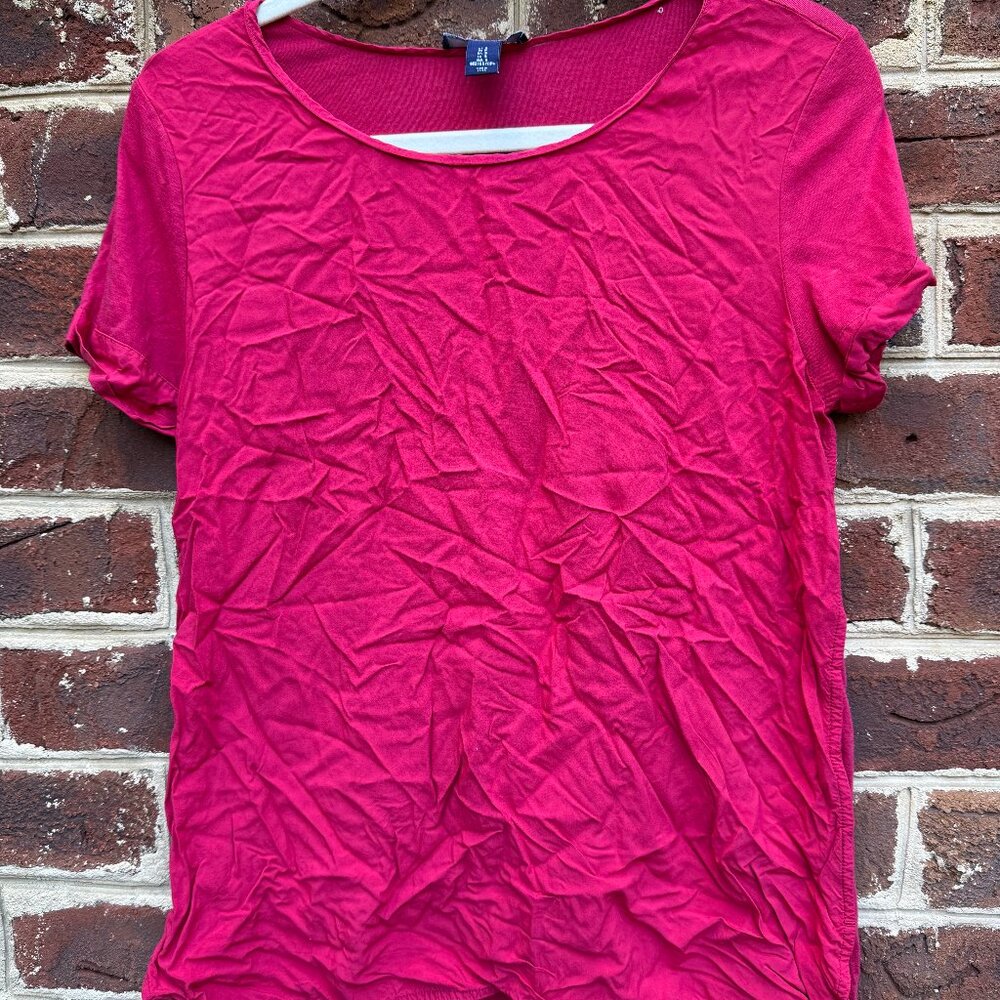 Gap Bright Redish Short Sleeve Shirt